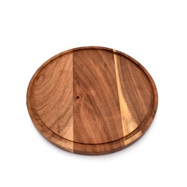 Indus Lifespace Cutting Boards Acacia Wood with Juice Groove Circular Cheese Serving Board Wood Chopping Board (9''X 9'' X 0.6'')