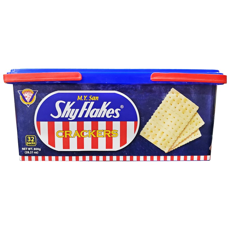M.Y. San SkyFlakes Philippino Crackers 32 Packs 800g SET of