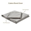 HULALA HOME Duvet Covers Luxury Bedding Set 3Pcs Soft Polyester