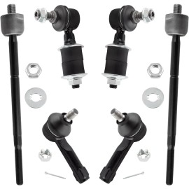 Unbranded 6xFront Sway Bar Links Inner Outer Tie Rod Ends Fit for Nissan Sentra 1995 -2006