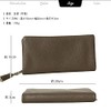 Beaure B-0003 Women's Genuine Leather Round Long Wallet with Tassel,