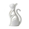 2.4x1.4x3.9 Inch 3D Printed Cat Figurine - Modern Abstract Cat