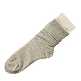 Ealafee Sheer Socks Party Dress Purple Shiny Socks with Rinestone for Ladies