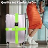Luggage Strap Eye-catching Set, Suitcase Straps 2 Pieces and 2