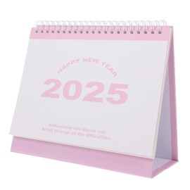 Operitacx 2025 Desk Calendar Cute Calendar Desk Planner Mini Calendar for Desk Flip Desk Calendar 2025 Portable Desk Calendar 2025 Small Calendar for Desk Makeup Advent Calendar Paper Pink