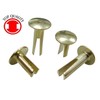 Top Quality SPRB9380, Brass Color Split Rivet 9/64"X3/8" - 100pcs