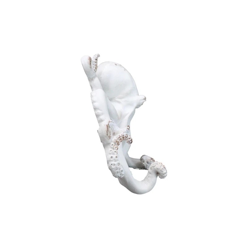 Ebros Gift Nautical Marine Antique White Giant Octopus Multi Point
