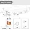 Adhesive Acrylic Double-Sided Tape Spice Rack Organizer Wall Mount for