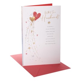 UK Greetings Christmas Card for Husband - Heartfelt Design