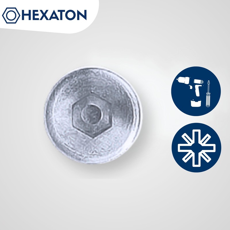 HEXATON Confirmat Screws 5 x 50 mm - Countersunk Hex