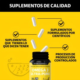 Omega 3 Premium 1000mg Suplemento Alimenticio Aceite De Pescado Como Tg Beyond Vitamins Sin Sabor Sin Rellenos 60 Cápsulas