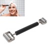 Face Massage Derma Roller Double Head Metal Ridged Derma Roller
