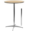Flash Furniture 30'' Round Wood Cocktail Table with 30'' and