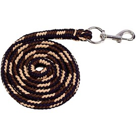 RL24 Lead Rope with Carabiner Hook Basicline Dark Blue/Brown/Beige 180 cm
