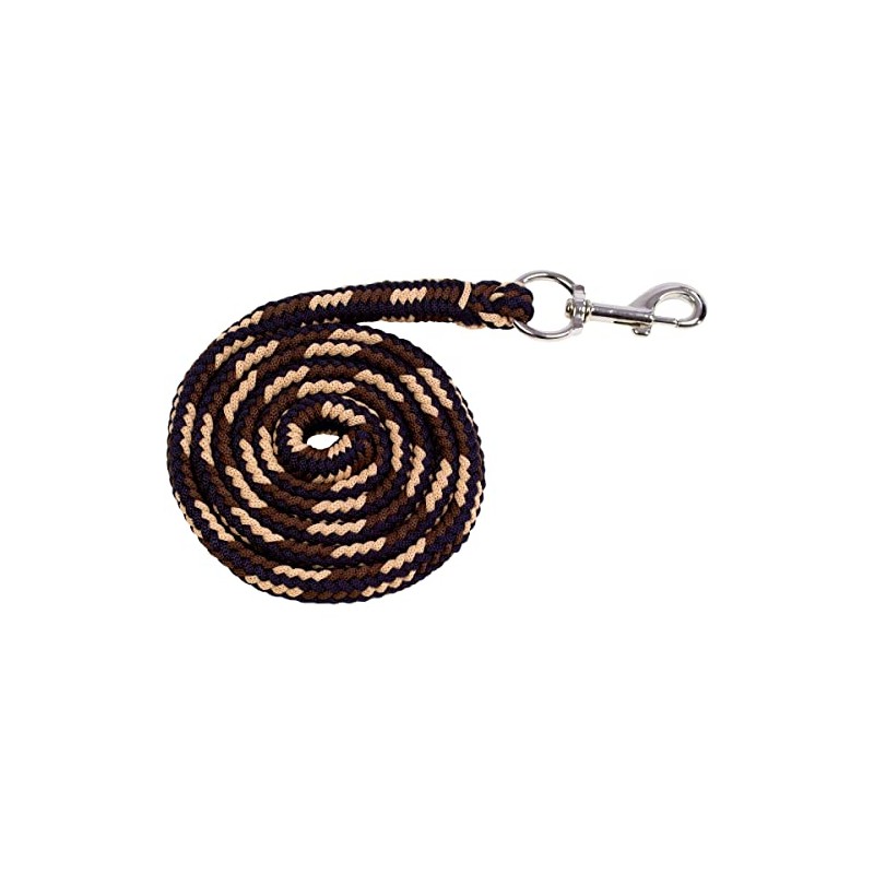 RL24 Lead Rope with Carabiner Hook Basicline Dark Blue/Brown/Beige 180