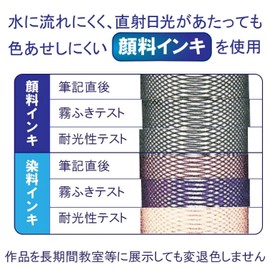 Sakura Color Products Corporation (サクラクレパス) Water-based Marker Kakikata Felt Pen Fine and Medium Point FK2SM-P 2-Pack Black