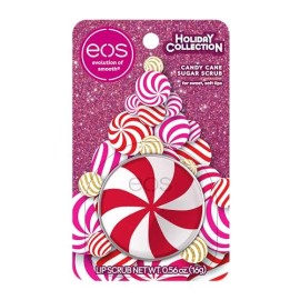 eos Candy Cane Swirl Lip Scrub 042 Ounce Gentle Exfoliation Holiday Gift