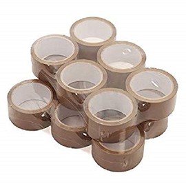 6 Rolls of TRENDWEARZ Packing Tape Buff Brown Rolls