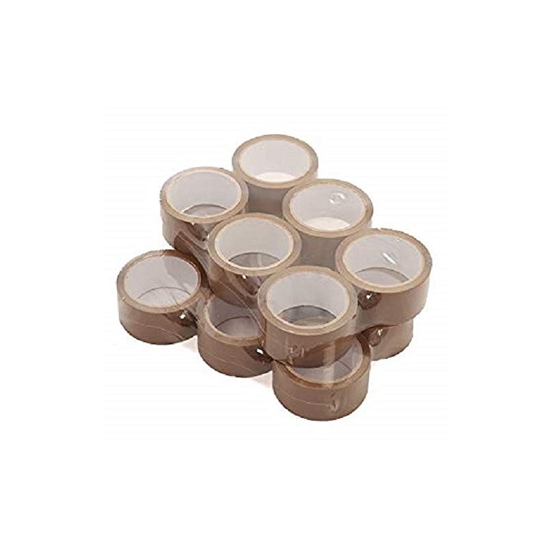 6 Rolls of TRENDWEARZ Packing Tape Buff Brown Rolls