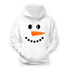 AOBUTE Snowman Costume Hooded Shirts for Women Unisex Christmas Snow Man Hoodies Xmas Cute Party Printed Tops L