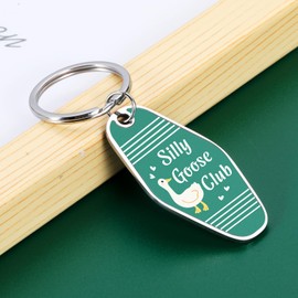 Funny Keychains for Women Men Gag Gifts for Christmas Stocking Stuffers for Teen Girls Boys White Elephant Gifts for Adults Goose Club Keychain Goose Themed Gifts Gag Gifts for Kids Valentines Gifts