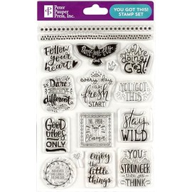 You Got This Clear Stamp Set (16 individual stamps)