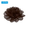 PATIKIL 3.9" Chiffon Flowers, 10 Pcs Mesh Fabric Flowers Sewing