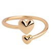 LuckyLy Anillos de Mujer de Corazones Oro 14k, Ajustable –