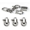 Ganzoo Shackle Stainless Steel O-Shape Omega Silver Pack of 3