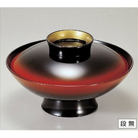 Bowl, 5.5 inch Gavel Boiled Bowl, Vermilion Brim, 0.6 inch (16.6 mm) x 3.9 inches (10 cm), (7-275-12), ABS Resin, Ryokan, Lacquerware, Japanese Tableware, Restaurants, Commercial Use