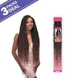 Janet Collection Crochet Braids Nala Tress Jungle Box Braid 30" (3-pack, 2)