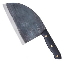 COLE WHEELER Forged Butcher Knife - Kitchen Knife, Meat Chopper, Heavy Duty