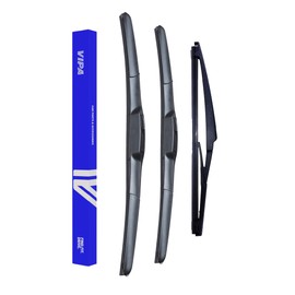 Premium Vipa Wiper Blade Set | fits: Toyota Yaris Cross SUV (Apr 2021 Onwards) | All-Weather Performance | Durable, Streak-Free Windshield Wipers | Easy Installation