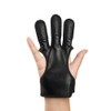 TOPARCHERY Three Finger Archery Gloves Leather Finger Guards for Archery