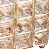 European Style Crystal Storage Box Crystal Jewelry Trinket Box Square