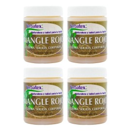 Pack 4 Pomadas De Mangle Rojo Frasco De 40g C/u Mentol