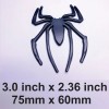 DIGIART INTERNATIONAL SPIDER CAR EMBLEMS 3D ZINC ALLOY METAL BLACK