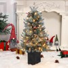 3ft Christmas Tree, Pre-Lit Artificial Christmas Tree with 78 Led