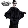 HATINXIA Disfraces de Halloween para mujer, poncho de esqueleto de