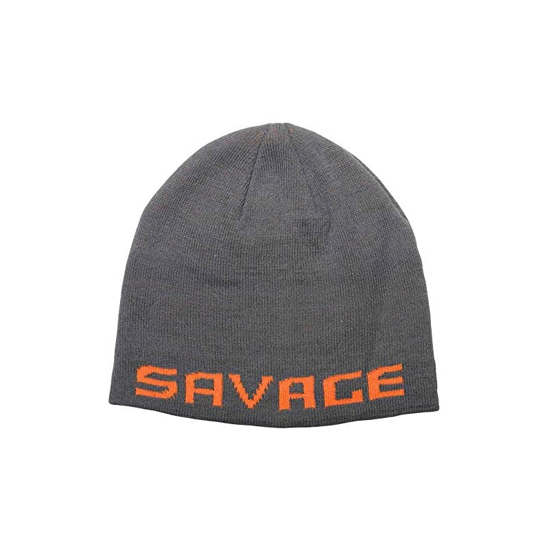 Savage Gear Logo Beanie One Size Rock Grey/Orange