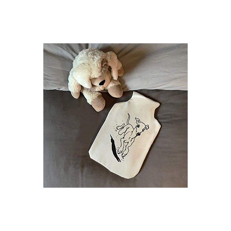 'Bounding Whippet' Hot Water Bottle Cover (HW00019367)