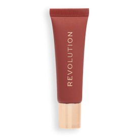 Makeup Revolution, Juicy Peptide Lip Balm, Hydrating Lip Balm with Sheer Colour, Infused with Vitamin E & Peptides, Nude Latte, 8ml