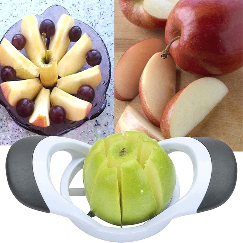 Cortador y descorazonador de manzanas de acero inoxidable, 8 rebanadas