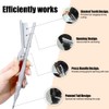 Teasing Clip Comb,Coloring Styling Hair Straightening Tools, Rat Tail Teasing