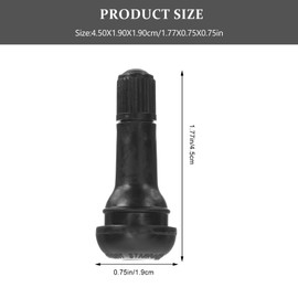 Alipis Set of 20 Valves Rubber Tire Valves No-harm Material Simple Design for Use