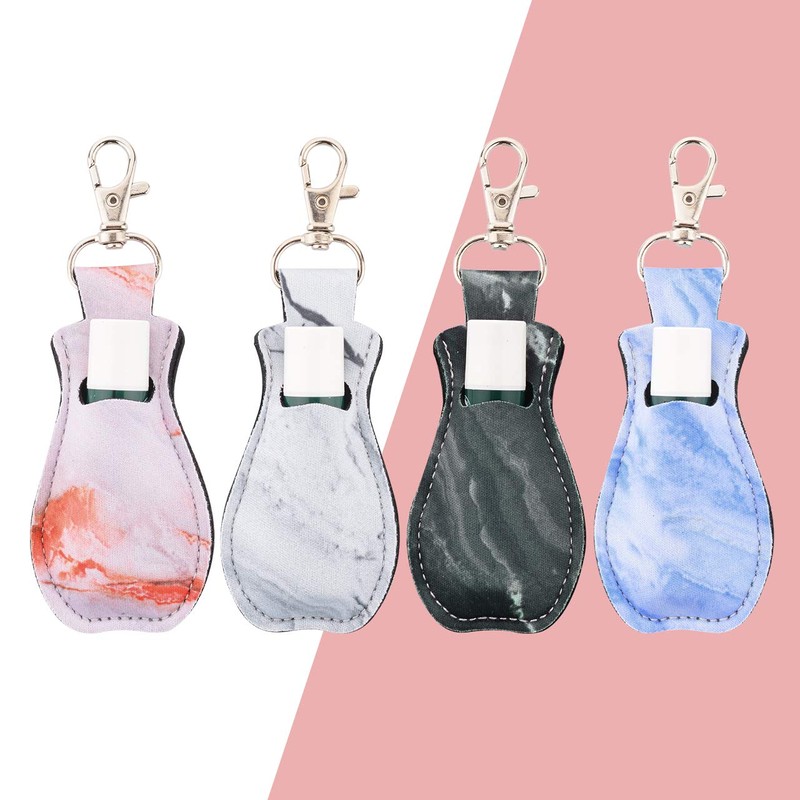 CM Clip-on Chapstick Sleeve Lip Balm Holder Neoprene Lipstick Holder