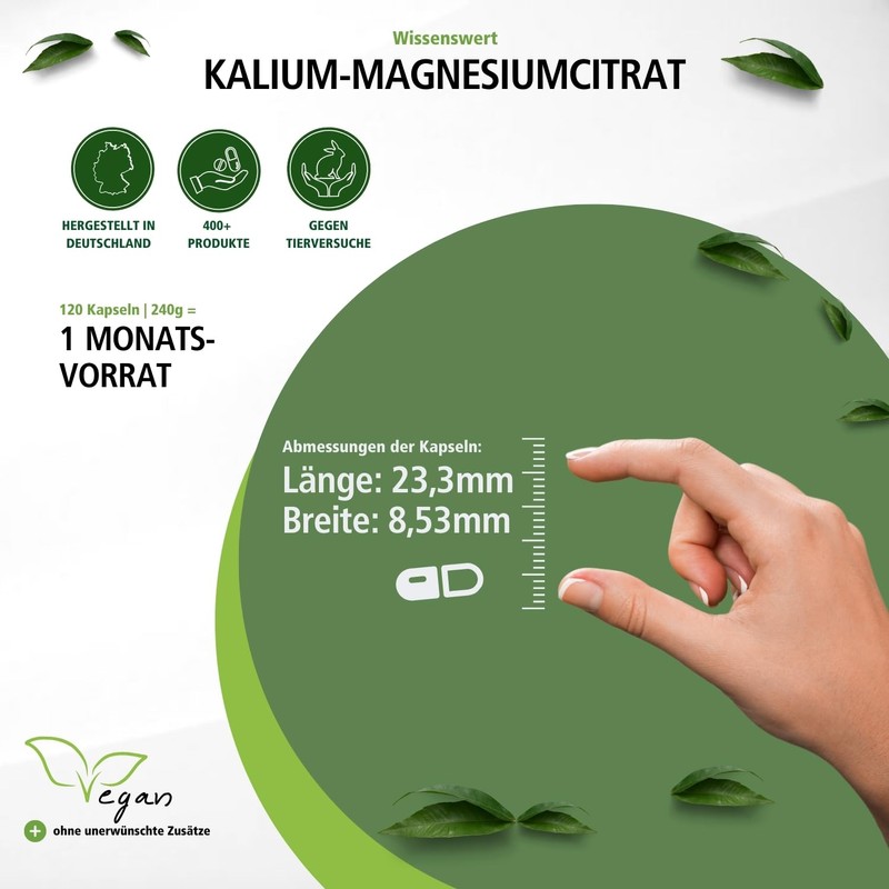 Fairvital Potassium Magnesium Citrate – High Dose – Magnesium +