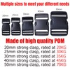 GYGYL 4 Pack 3/4" Wide Plastic Side Release Buckle Clip