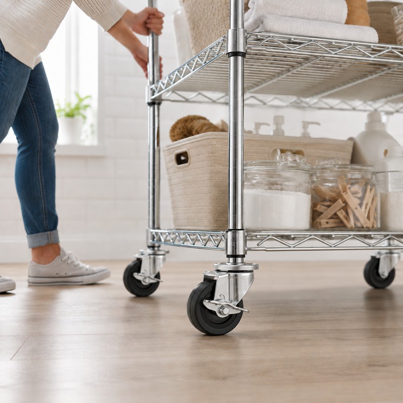 Swivel Chair Caster with Brake for Mobile Furniture - Durable