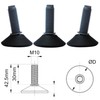 cyclingcolors 4 x Adjustable Foot Adjusting Plate M10 Adjustment Screw